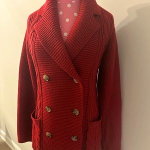 Ann Taylor Cable detail coatigan